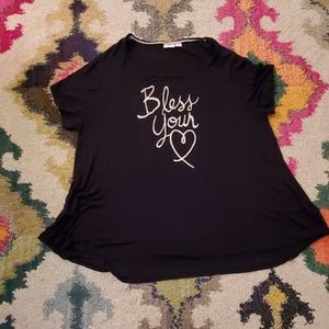 CATO 22/24W Bless Your Heart Tunic Top